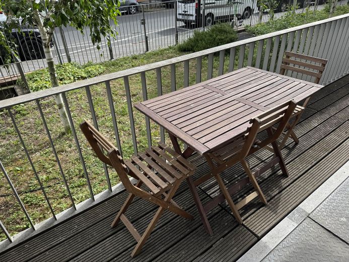 4 postazioni di lavoro | Ufficio a Sachsenhausen direttamente sul Meno | Terrazza e giardino – Terrasse