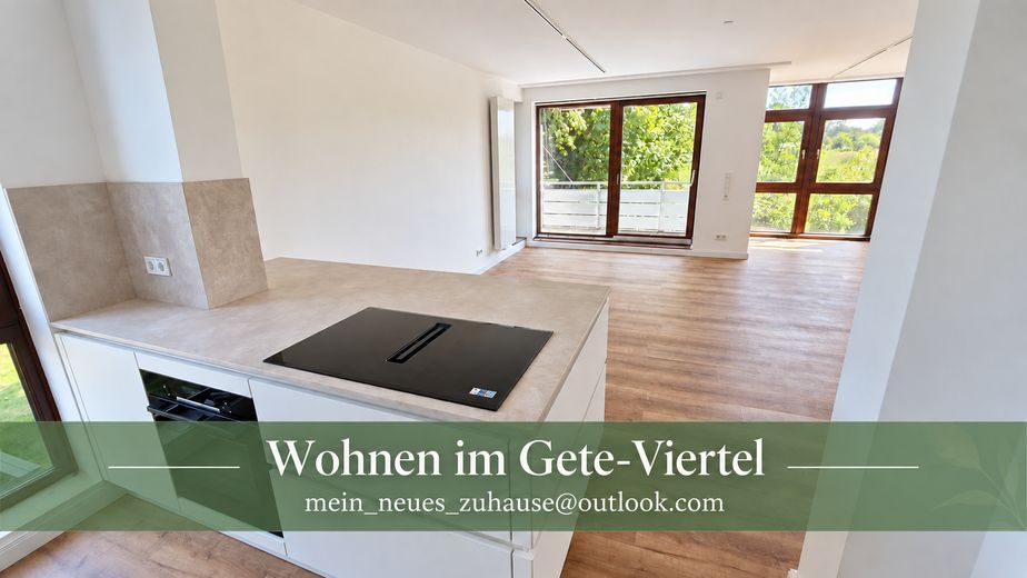 Stilvoll kernsaniert – helle Maisonettewhg m. neuer EBK, Balkon & Terrasse im begehrten Geteviertel – Wohnen im Geteviertel