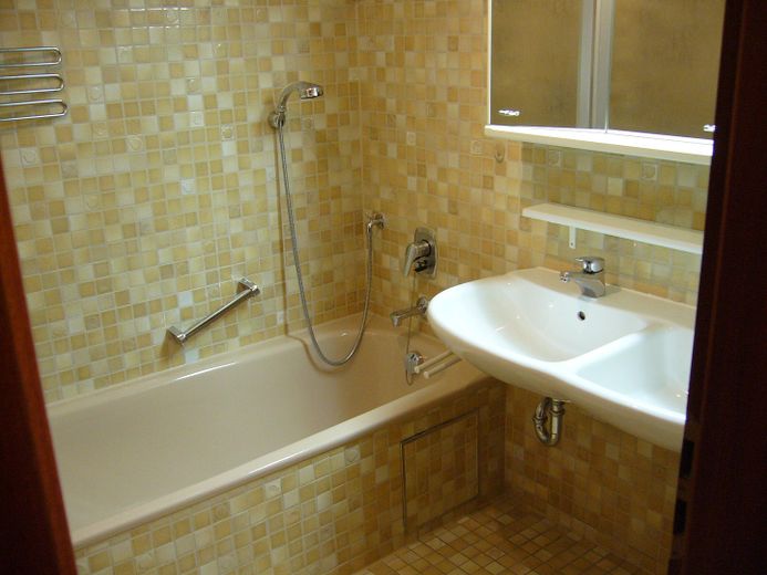 3,5 Zimmer Wohnung, hell, gut geschnitten mit 2 Balkonen und TG – Badezimmer