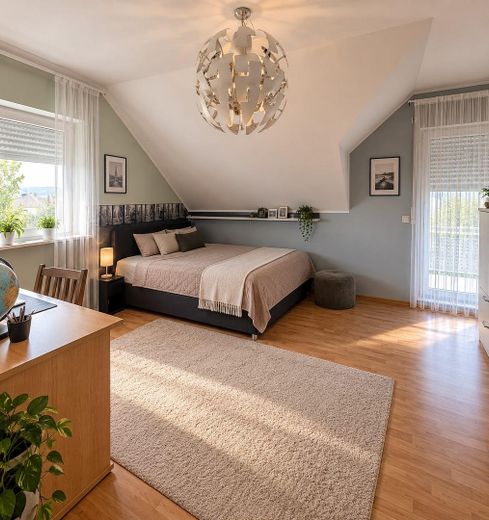 Platz für die ganze Familie: EFH am Feldrand mit Doppelgarage, PV & Sauna – provisionsfrei – Kind 3