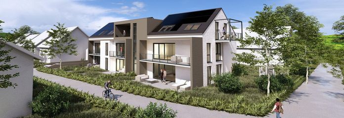 -wonen met uitzicht op de Teck-  NIEUWBOUW 2,5-kamerappartement met overdekt balkon