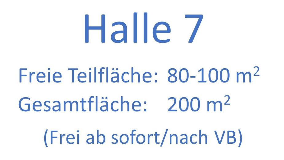 120 qm Halle, 720 qm Halle, 200 qm Halle im Bliesgau, z.T. mit Büro & Videoüberwachung – Halle 7