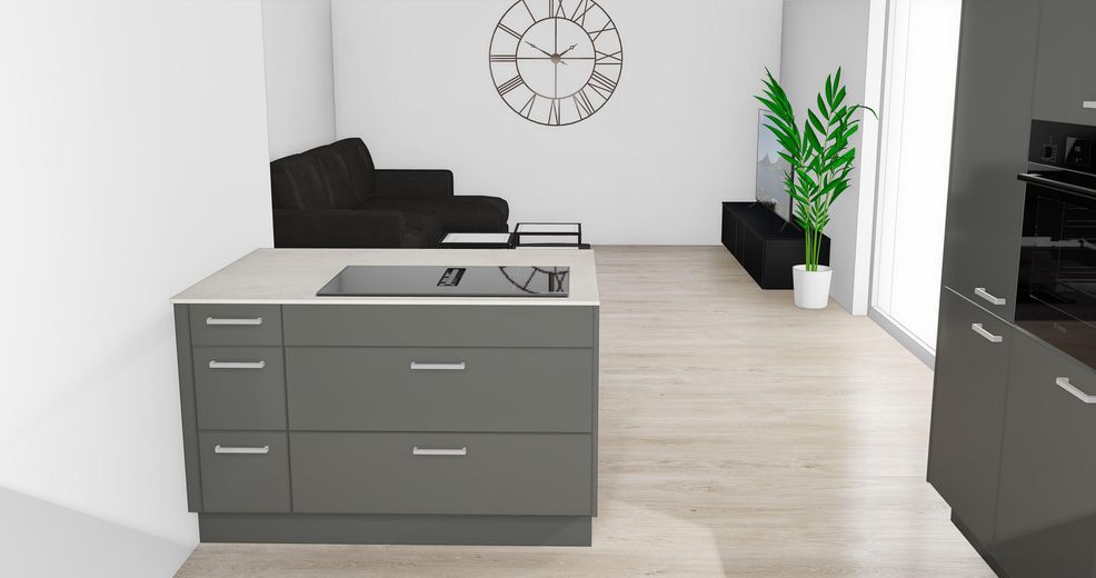 Primera ocupación: 2× vivienda de 3 habitaciones con isla de cocina – a elegir con jardín de 100 m² o balcón orientado al sur – Kochinsel mit Wohnraum