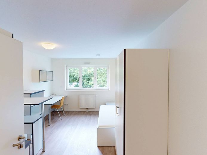 STUDENTS ONLY: Modernes 1-Zimmer-Apartment mit EBK und ALL-IN-MIETE in Ottensen – Ansicht III: Wohn- und Schlaf…