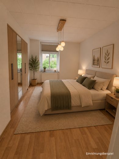 3,5 Raumwohnung 112 qm, saniert mit Gartennutzung im Erdgeschoss – Schlafzimmer