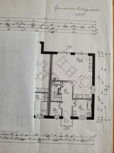 Flexibles Ostseehaus in Karlshagen – Wohnen und Ferienvermietung unter einem Dach – Grundriss EG (alt)