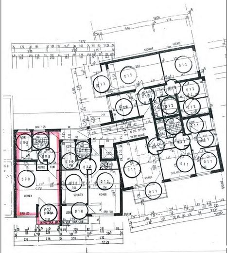 Hochwertig kernsanierte und möblierte 1,5 Zimmer Whg, schlüsselfertig mit Balkon und Küche-Derendorf – Grundriss