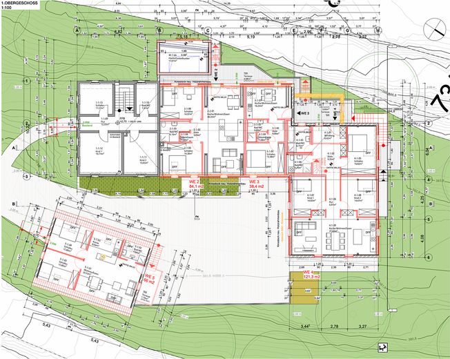 Grundriss Bauantrag 2.OG
