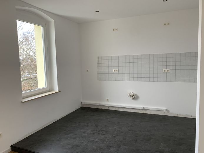 Moritzberg: 4,5-Zimmer-Maisonette-Wohnung mit Balkon und Garten – Küche 1. OG (ohne Einbauten)