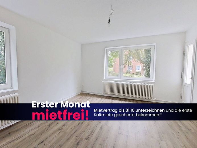 JETZT EINZIEHEN UND 1 KALTMIETE SPAREN: Helle 3-Zimmer-Wohnung mit BALKON und WANNENBAD – Foto 2