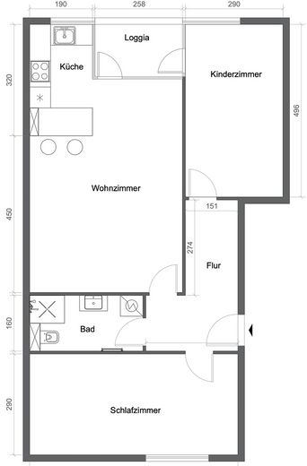 Zentrale & kernsanierte 3-Zimmer-Wohnung mit Loggia und Blick ins Grüne (befristet) – Foto 18