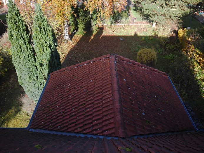 Blick auf Dach Anbau