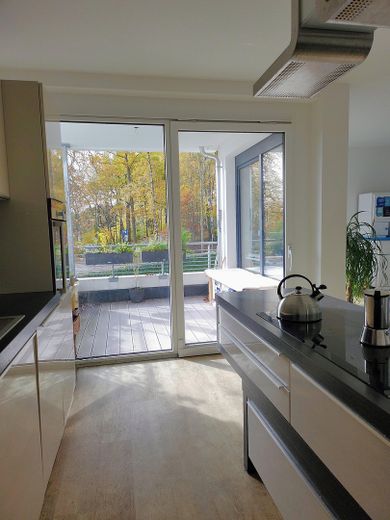 Balkonblick von Küche