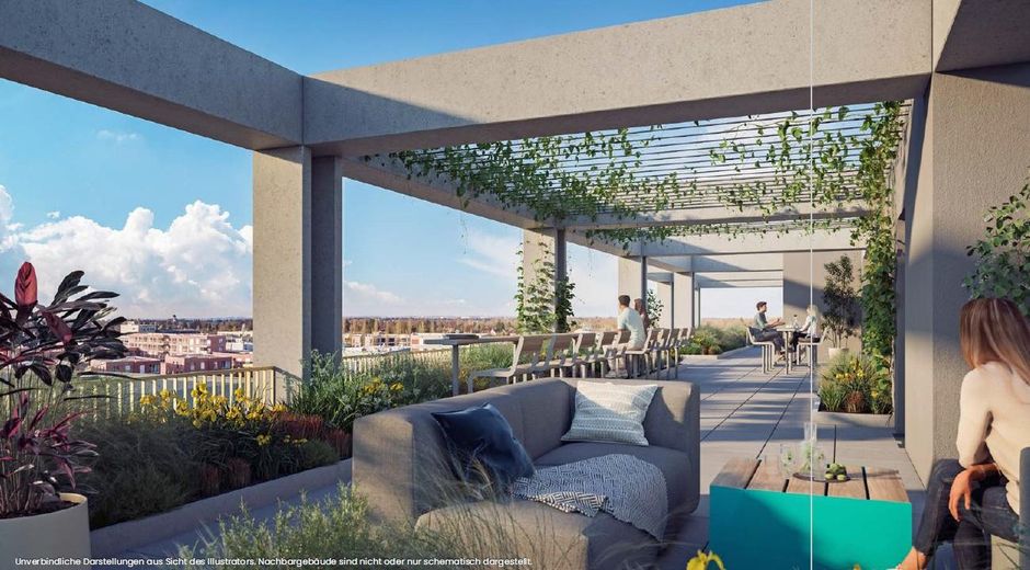 Dachterrasse Illustration