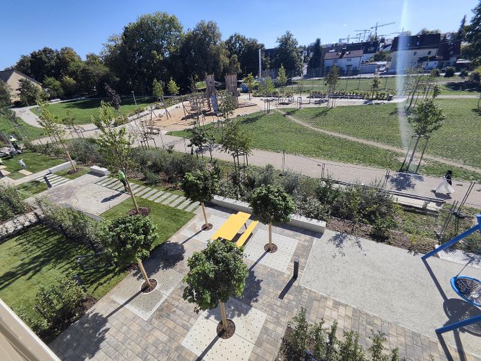 Prima occupazione: nuovo appartamento di 1 locale con cucina attrezzata, balcone esposto a sud e vista sul parco, vicino alla metropolitana e alla S-Bahn di Feldmoching – Foto 21
