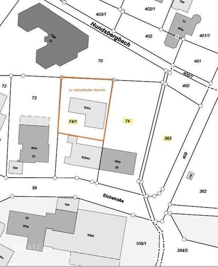 Haus mit 3 Vollgeschossen, Garage und Terrasse möglich! *BAUPLATZ* - FALC Immobilien Heilbronn – zu verkaufende Fläche - GR 1