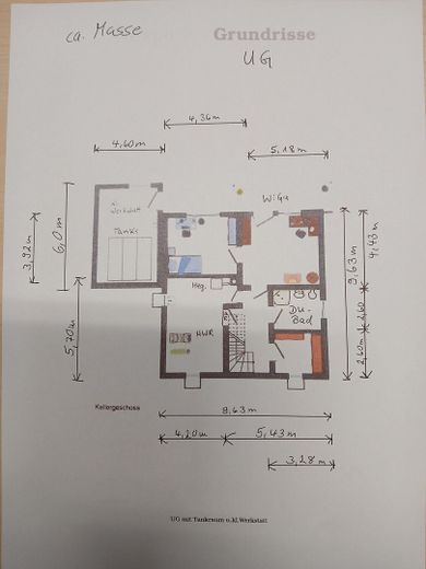 PROVISIONSFREI - Großer, charmanter  Bungalow mit Untergeschoß - keine Renovierungen, nur einziehen! – Plan,UG m.Werkstatt u.Tankraum