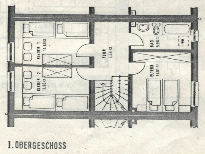 Großzügiges Reihenmittelhaus mit Kaminoption, Garage, Keller & Glasfaser in Kiel-Russee – Obergeschoss