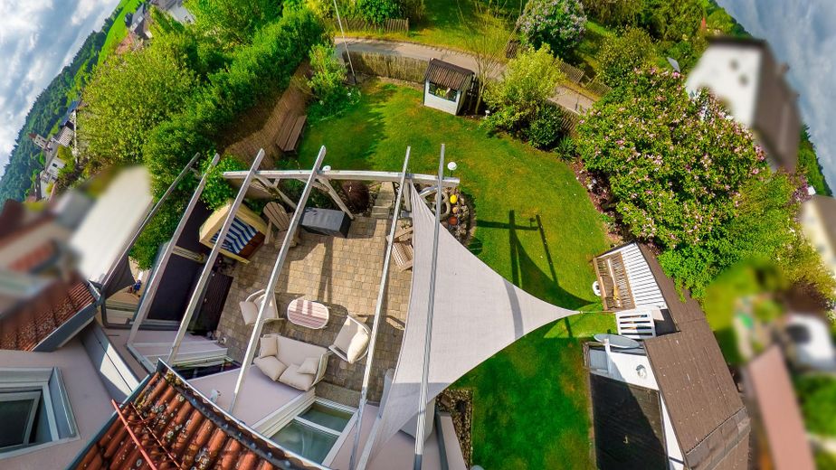 360-Grad-Aufnahme Garten
