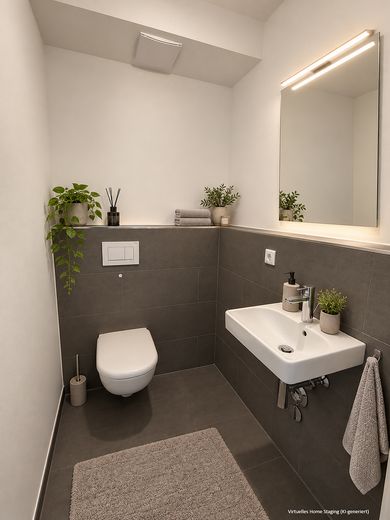 Modern & sofort bezugsfrei: 3-Zi.-Wohnung mit 2 Bädern & Loggia – provisionsfrei – Gäste-WC, KI