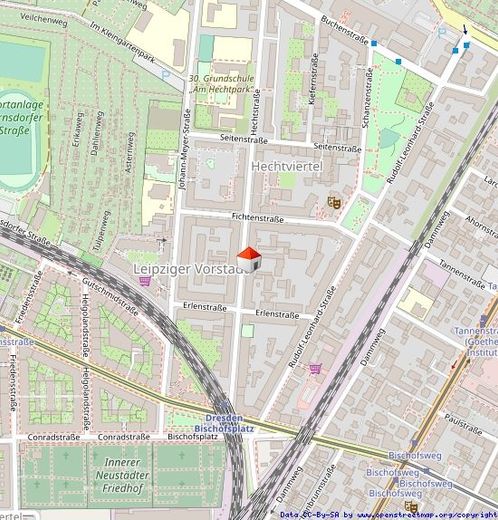VERMIETETE 3-RAUM WOHNUNG IM 1. OBERGESCHOSS – Lageplan