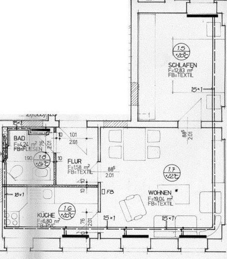 Kleine 2-Zimmer mit Laminat, Stellplatz und Dusche in ruhiger Lage! – GR