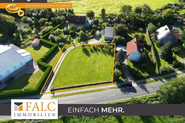 Baugrundstück mit genehmigten Bungalow-Projekt und Garage-Bauträgerfrei