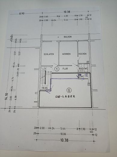 Grundriss Lager UG