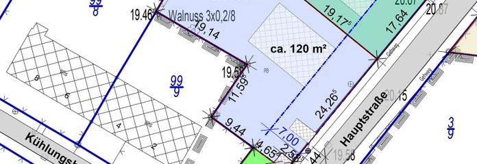 Skizze Grundfläche Bebauung