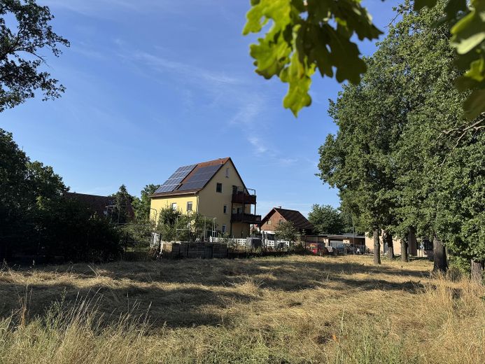 Grundstück im schönen Wiederau - Baupartner für Doppelhaus gesucht – Blick Süd