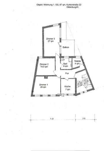 charmante Wohnung Innenstadtlage / Fußgängerzone, KT22 OG – Foto 2