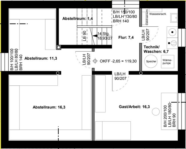 Grundriss UG