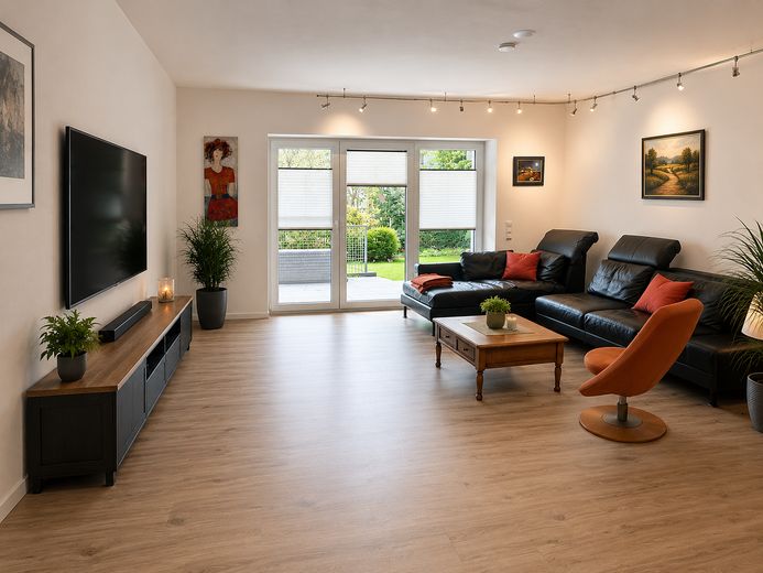 Moderne 4-Zimmerwohnung im 1. OG – Wohnzimmer