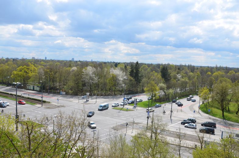 Blick nach Süden vom Balkon