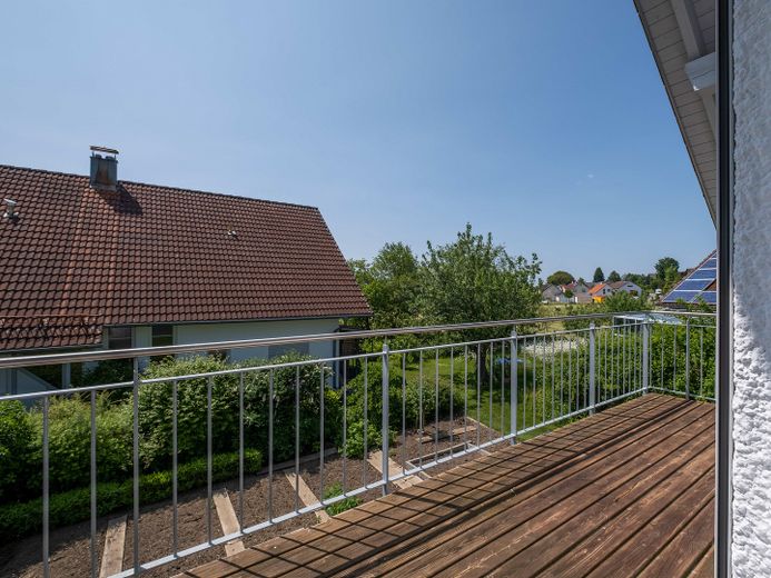 Blick vom Balkon