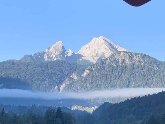 Blick zum Watzmann vom Balkon