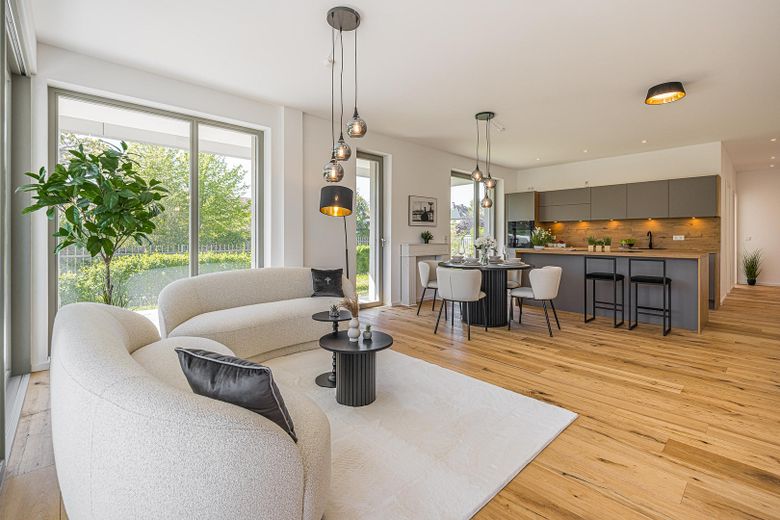 offene Küche im Wohnzimmer
