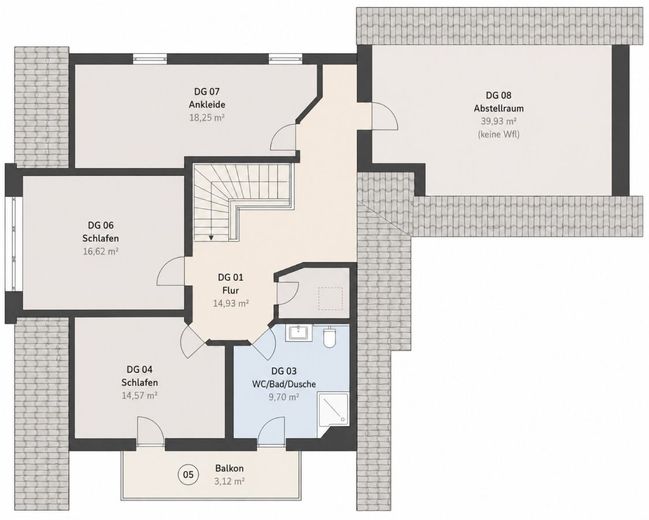 Ein starkes Gesamtpaket: Einfamilienhaus mit Weitblick, Garten und effizienter Wärmeversorgung – Grundriss DG