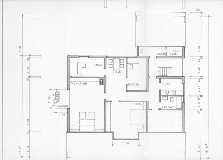 Casa progettata da un architetto a mezza collina – Grundriss DG