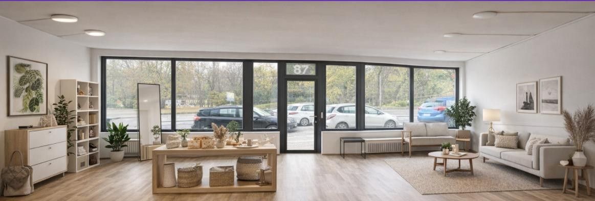 Ladenlokal / Atelier in W-Vohwinkel Nähe Düsseldorf – Innenansicht 