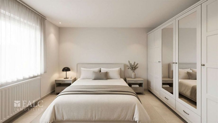 Vielseitiges Wohn- und Geschäftshaus mit großem Potenzial in zentraler Lage von Billigheim – Schlafzimmer KI Vorschlag - (KI generiert)