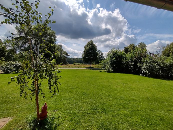 Einfamilienhaus im Umland von Berlin – Garten vor dem Haus