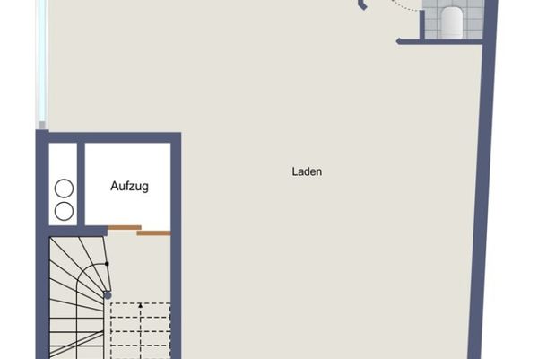 Laden im EG mit 70qm plus Keller + Stellplatz zu vermieten