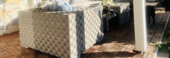 Terasse an der Wohnküche 