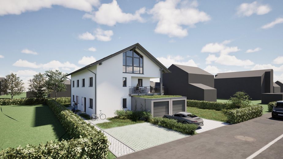 Traumhafte Doppelhaushälfte (Westseite) in ruhiger bevorzugter Lage - PROVISIONSFREI – Visualisierung Nordwest