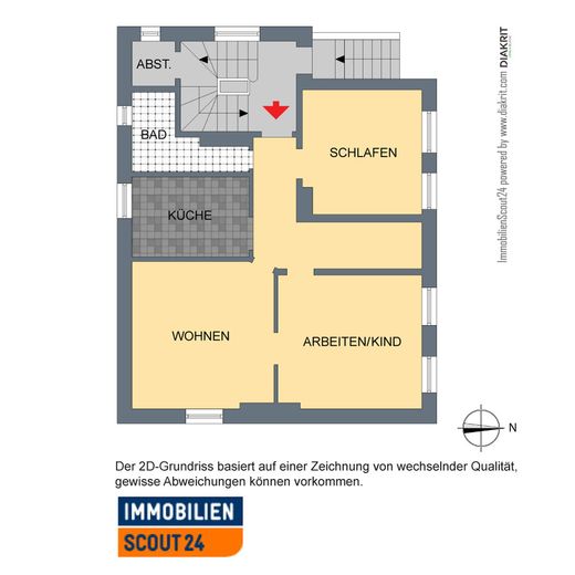 Hochparterre in Jugendstilhaus direkt am Jenischpark mit eigenem Garten von Privat – Grundriß