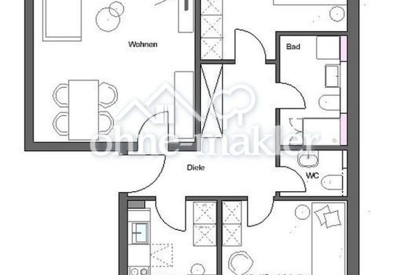 Appartement mansardé rénové