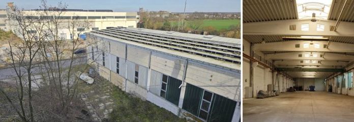 Gewerbegrundstück mit pfeilerfreier Lager- und Produktionshalle, Straßen-Zufahrt vorhanden