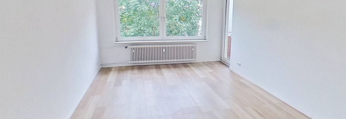Westercelle’de balkonlu ve bol ışık alan modern 3 odalı daire – Ansicht I: Wohn- und Esszimmer