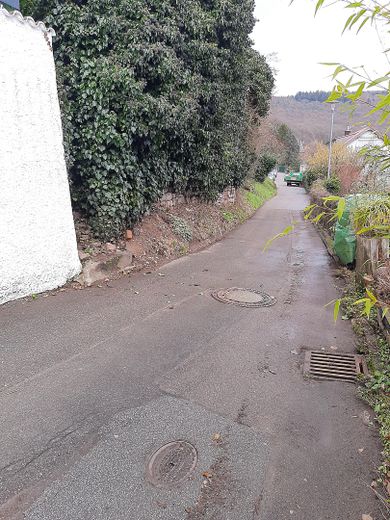 Baugrundstück mit Neckarblick in begehrter Lage von Kleingemünd – Zufahrtsstraße